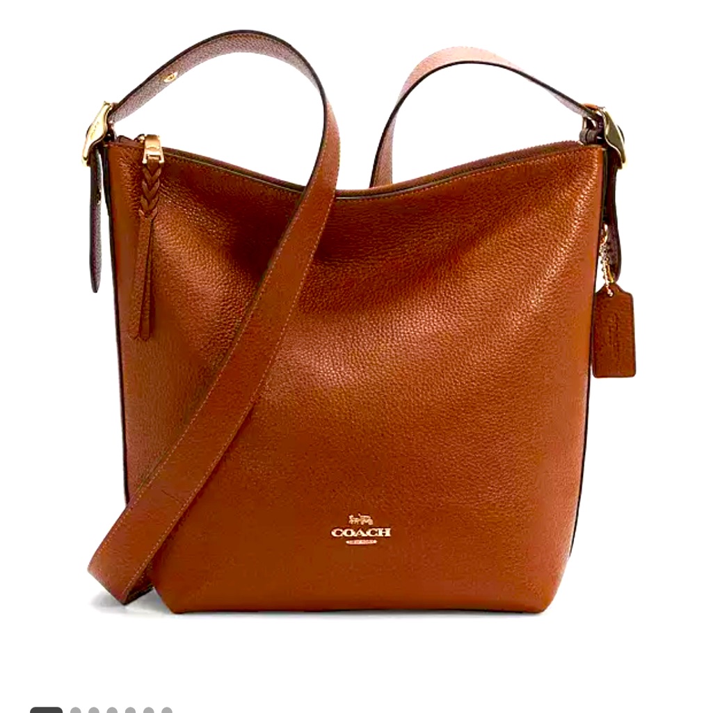 Gorgeous Brown Leather Coach Val Duffle Bag